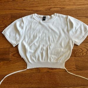 Windsor short sleeve crop top